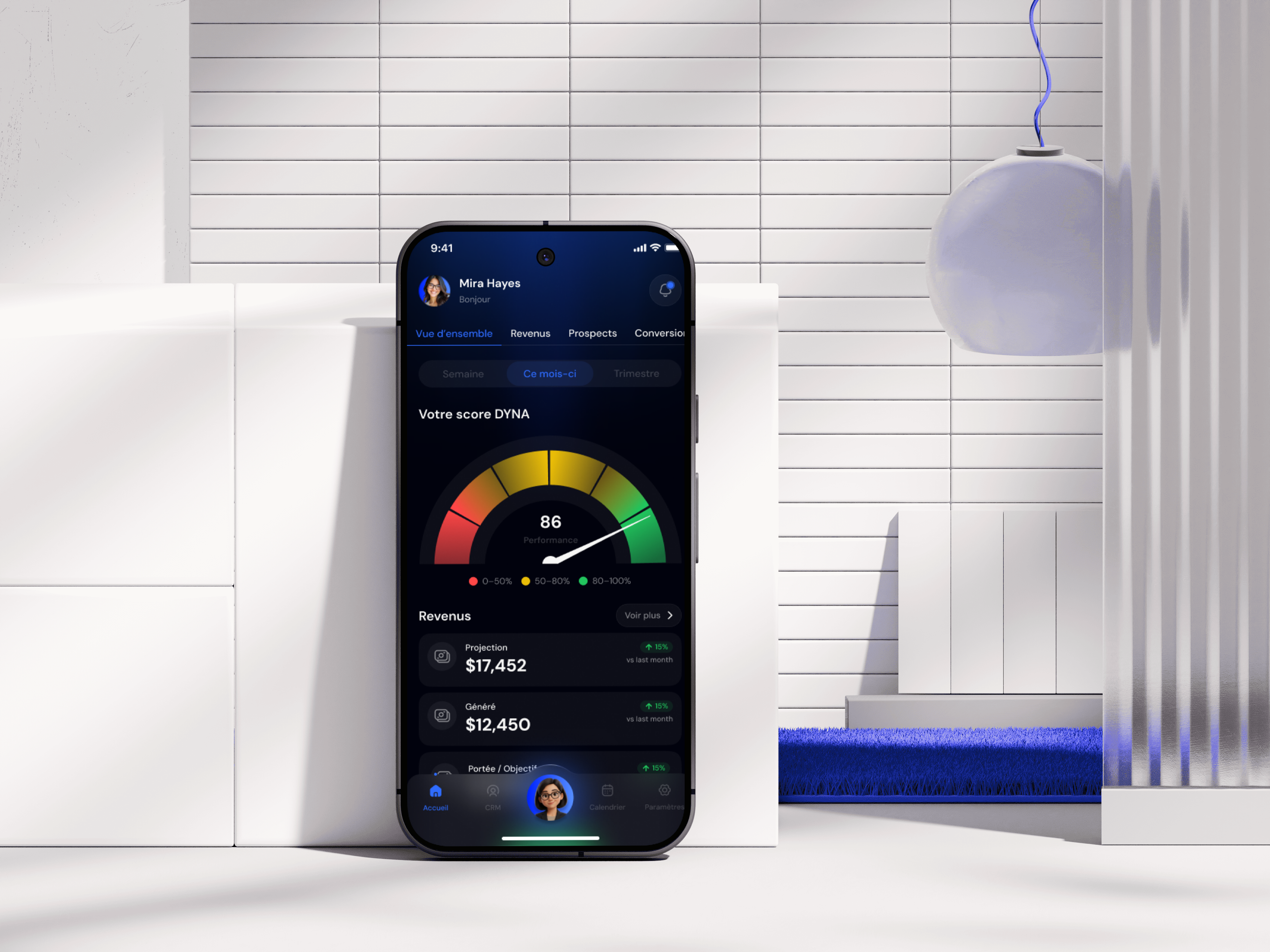 Dashboard mobile Dyna